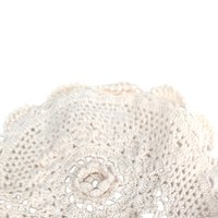 Set of 3 Vintage Off White Handmade Crochet Doilies