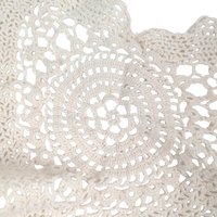 Set of 3 Vintage Off White Handmade Crochet Doilies