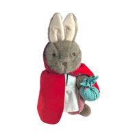 1980s Eden Toys Peter Rabbit and Mrs. Rabbit Plush Pair