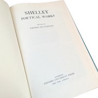1967 Shelley: Poetical Works Oxford Standard Authors Edition