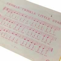 1960s Taiyo Melody Xylophone with Music Sheet