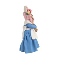 Vintage Handmade Clay Bunny and Dog Figurine