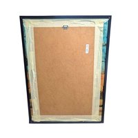 Vintage African Batik Painting - Safari Giraffe Cloth Wall Art