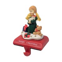 1997 Santa's Workbench Angel Stocking Holder