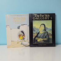 Vintage "The Far Side Gallery" Softcover Book Pair by Gary Larson
