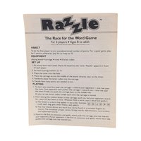 1981 Razzle Word Game by Parker Brothers