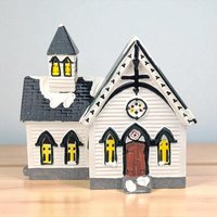 1993 Dept. 56 Church of the Open Door New England Village