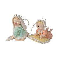 Vintage Ashton Drake Resin Baby Ornament Set of 12