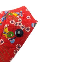 Vintage Handmade Jiminy Cricket Fabric Scissor Holder