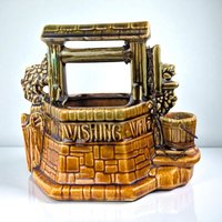 Vintage McCoy 'Wishing Well' Ceramic Planter