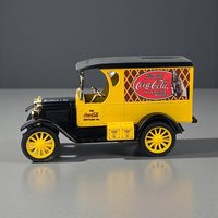 1993 Coca Cola Die Cast Metal Truck Bank