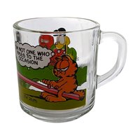1978 Garfield Glass Mcdonald's Coffee Mug Pair