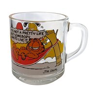 1978 Garfield Glass Mcdonald's Coffee Mug Pair