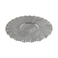 Vintage Hammered Aluminum Floral Basket and Plate