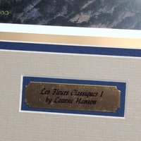 Signed Leanne Hanson 'Les Fleurs Classiques I' Floral Print