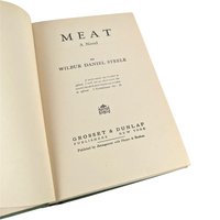Antique 1928 Wilbur Daniel Steele 'Meat' Hardcover