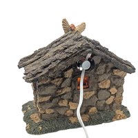 Vintage Illuminated Resin Nativity Grotto