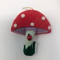 1970s Handcrafted Needlepoint and Cross Stitch Christmas Ornament Set of 8