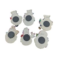 2005 MSR Resin Snowman Refrigerator Magnets Set of 6