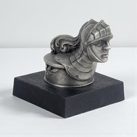 Vintage 1983 Franklin Mint De Soto Pewter Hood Ornament Replica