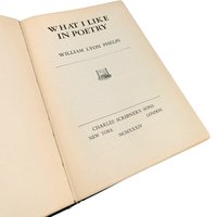 1934 'What I Like In Poetry' by William Lyon Phelps Hardcover Book