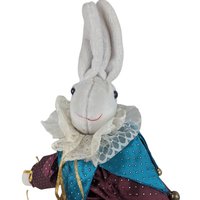 Limited Edition Harlequin Jester Plush Rabbit