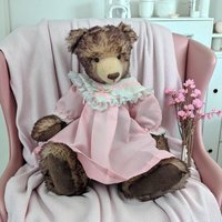 Vintage Handmade Mohair Bear by Debra Bistodeau