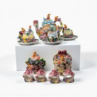 Vintage Merc Asia Ceramic Rabbit Tea Set