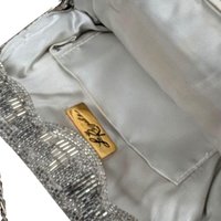 Vintage La Regale Silver Beaded Evening Purse