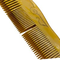 Vintage Three-Piece Amber Celluloid Vanity Set