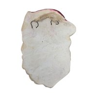 Vintage Chalkware Santa Claus Wall Hanging