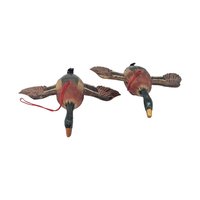 Vintage Painted Wooden Duck Decoy Ornaments