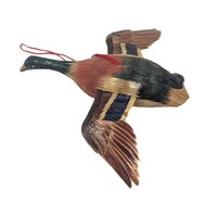 Vintage Painted Wooden Duck Decoy Ornaments
