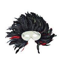 Vintage Feathered Mardi Gras Mask