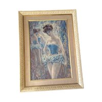 Large Vintage Ballerina Framed Art Prints