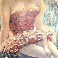 Large Vintage Ballerina Framed Art Prints