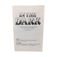 1989 In The Dark Marble Game Parker Brothers
