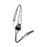 Vintage Silver Tone Statement Pendant Necklace