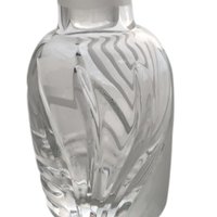 Vintage Lenox "Windswept" Clear Glass Perfume Bottle
