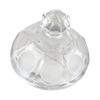 Vintage Fostoria Coin Glass Covered Urn & Cruet Set