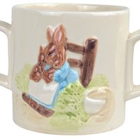 1987 Schmid Beatrix Potter "The Tale of Mrs. Rabbit" 2-Handled Cup