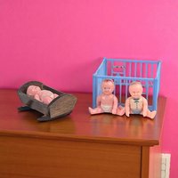 Vintage 5-Piece Dollhouse Nursery Set