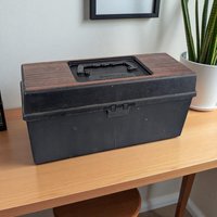 1976 Service Plastic 8-Track Storage Case & 12-Tape Bundle