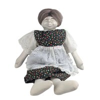 1970s Barbara Lorin Folk Art Porcelain Doll Pair