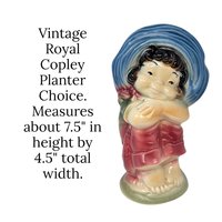 Vintage Royal Copley Chinese Boy Planter