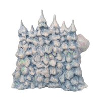 Vintage Hand-Painted Ceramic Christmas Scene