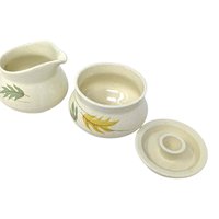 Vintage Franciscan Autumn Leaves Pitcher Cream and Sugar Set