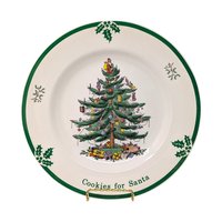 Vintage Spode Christmas Tree Cookies for Santa Plate