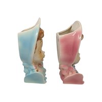 Vintage Royal Copley Lady Head Wall Pocket Planters