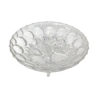 Vintage Federal Glass Pioneer Fruit Pattern Footed Bowl